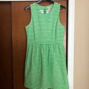 J. Crew Factory Striped Knit Sleeveless Dress